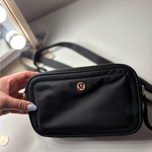 Lululemon Athletica Black Belt Bag Sleek Minimalist Design